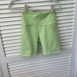 Alo Lime Green Biker Short